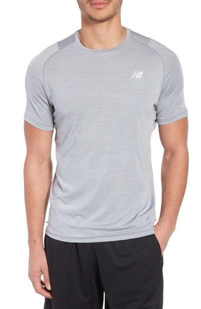New Balance Seasonless Crewneck T-shirt In Athletic Grey Multi