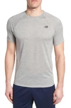 New Balance Tenacity Crewneck T-shirt In Athletic Grey