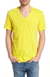 James Perse Short Sleeve V-neck T-shirt In Sunshine P
