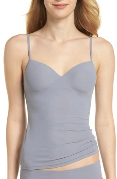 Hanro 'allure' Built-in Bra Camisole In Lilac Grey