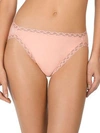 Natori Bliss French-cut Lace-trim Cotton Brief 152058 In Creamsicle
