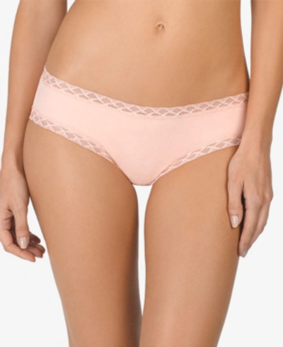 Natori Bliss Lace-trim Cotton Brief 156058 In Creamsicle