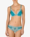 Natori Feathers Underwire Contour Bra In Turquoise/ Moonlight