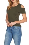 1.state Cold Shoulder Tee In Olive Tree
