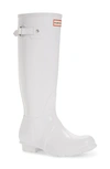 Hunter Original High Gloss Boot In White/ White