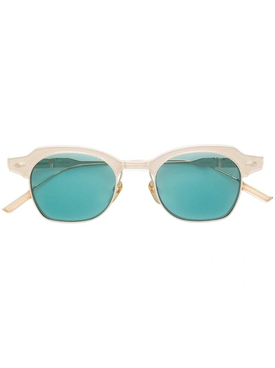 Jacques Marie Mage Dausmenil Square Frame Sunglasses In Green