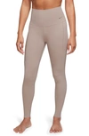 Nike Women's Zenvy Gentle-support High-waisted 7/8 Leggings In Brown