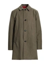 Paltò Man Coat Military Green Size 44 Cotton In Sage Green