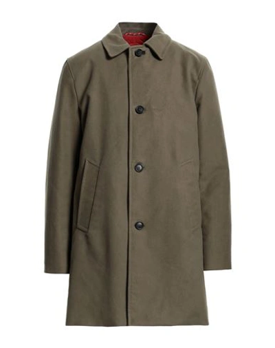 Paltò Man Coat Military Green Size 44 Cotton In Sage Green