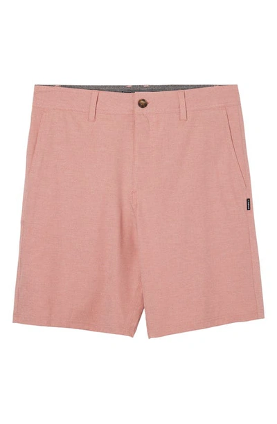 O'neill Reserve Light Check Water Repellent Bermuda Shorts In Picante