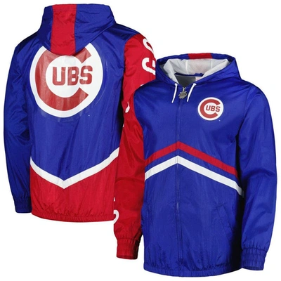 Mitchell & Ness Men's  Royal Chicago Cubs Undeniable Full-zip Hoodie Windbreaker Jacket