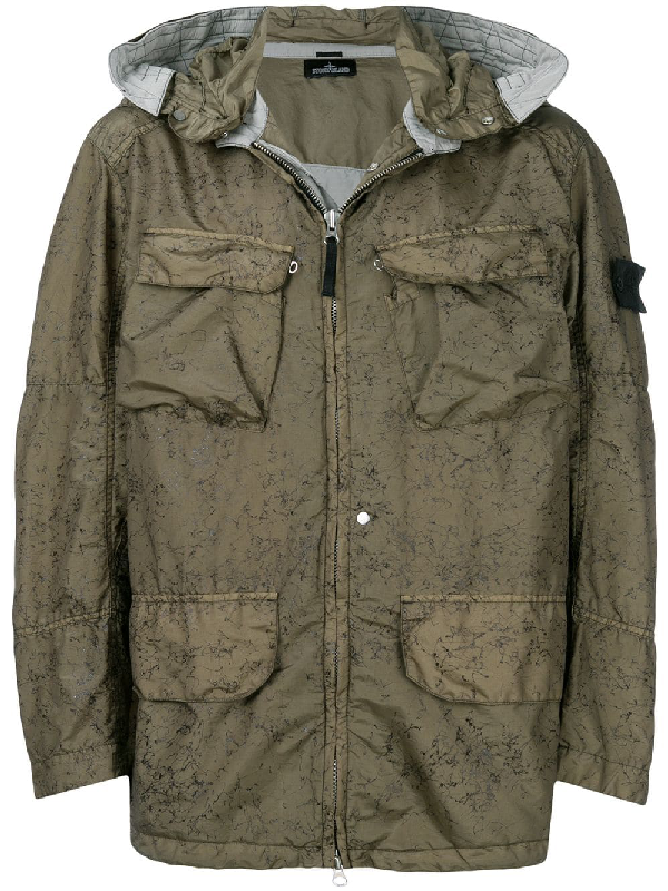 Stone Island Shadow Project Nylon Metal Spider Watro Field Jacket In Green  | ModeSens