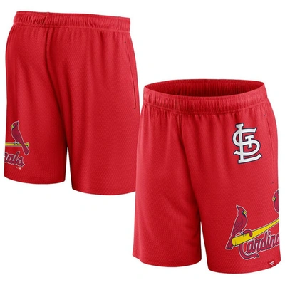 Fanatics Branded  Red St. Louis Cardinals Clincher Mesh Shorts
