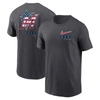 Nike Anthracite Miami Marlins Americana T-shirt In Grey