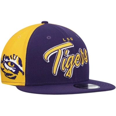 New Era Purple Lsu Tigers Outright 9fifty Snapback Hat
