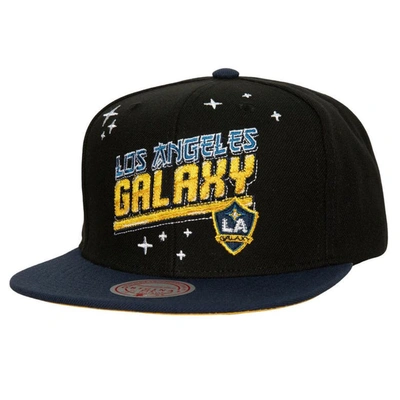 Mitchell & Ness Men's  Black La Galaxy Anime Snapback Hat