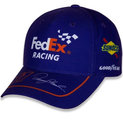 Joe Gibbs Racing Team Collection Purple Denny Hamlin Uniform Adjustable Hat