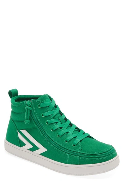 Billy Footwear Cs High Top Trainer In Green/ White