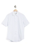 Coastaoro Yarn Dye Cotton Button-up Shirt In Breeze White
