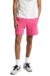 Bp. Fleece Drawstring Shorts In Pink Rouge
