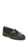Dr. Scholl's Nice Day Penny Loafer In Black Faux Leather