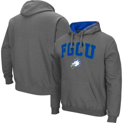Colosseum Men's  Charcoal Florida Gulf Coast Eagles Arch & Logo Pullover Hoodie
