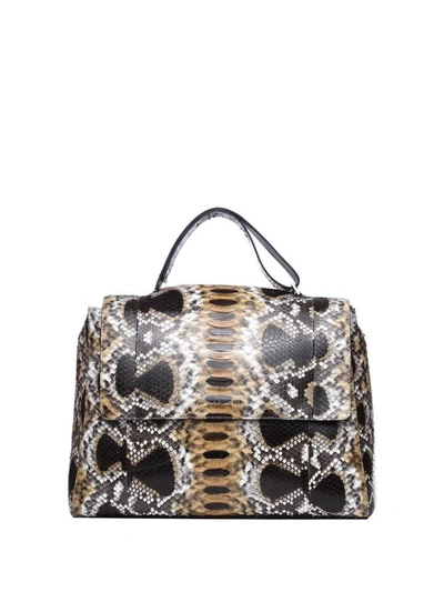 Orciani Beige Python Bag