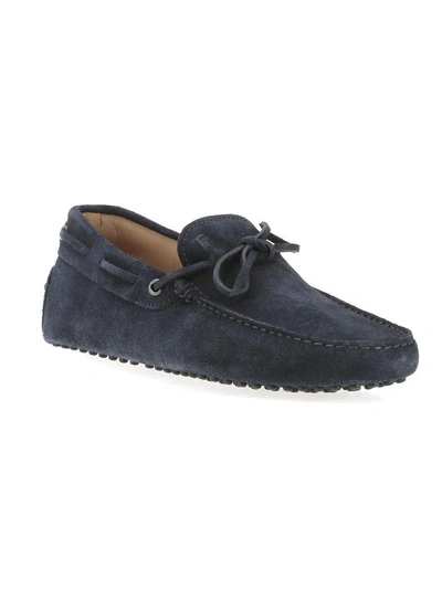 Tod's Leather Loafer In Blue