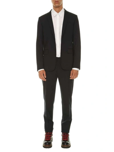 Dsquared2 Wool Suit In Nero