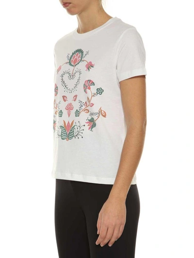 Red Valentino Printed T-shirt In Bianco