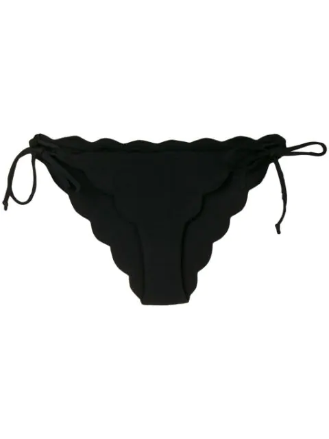 scalloped swim bottoms