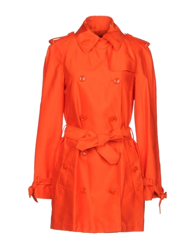 Boutique Moschino Overcoats In Orange