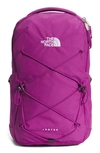 The North Face Jester Water Repellent Backpack In Purple Cactus Flower/white