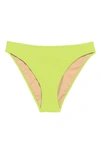 Nu Swim High Cut Bikini Bottoms In Melon