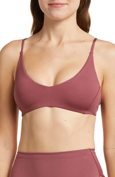 Left On Friday Sunday Bikini Top In Desert Plum