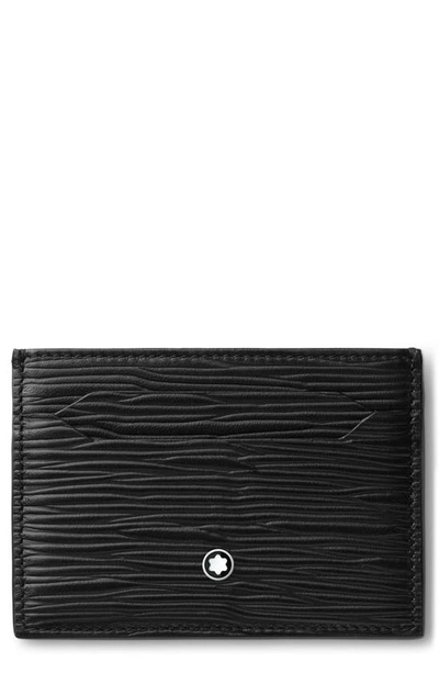 Montblanc Meisterstück 4810 Leather Card Holder In Black