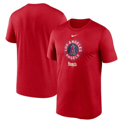 Nike Red Los Angeles Angels City Connect Logo T-shirt