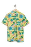 Hurley Rincon Floral Short Sleeve Button-up Shirt In Illum Gren