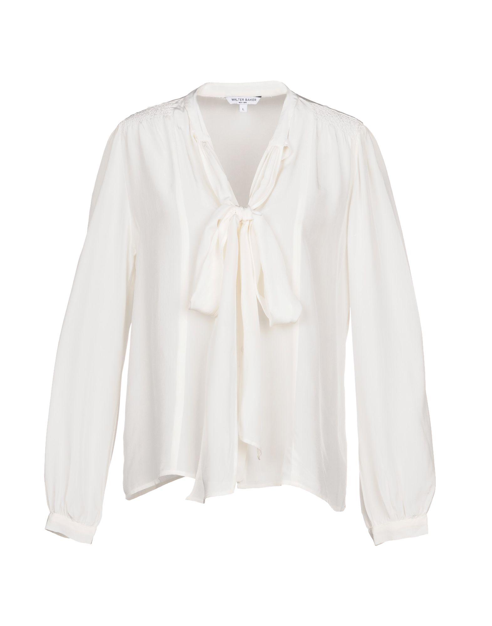 Walter Baker Shirts & Blouses With Bow In Ivory | ModeSens
