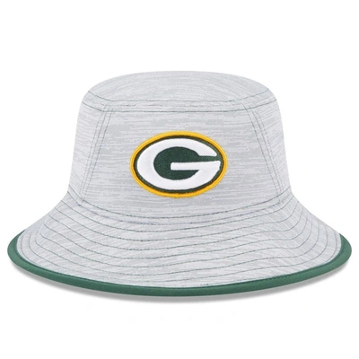New Era Gray Green Bay Packers Game Bucket Hat