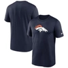 Nike Navy Denver Broncos Legend Logo Performance T-shirt In Blue