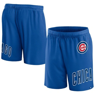 Fanatics Branded  Royal Chicago Cubs Clincher Mesh Shorts