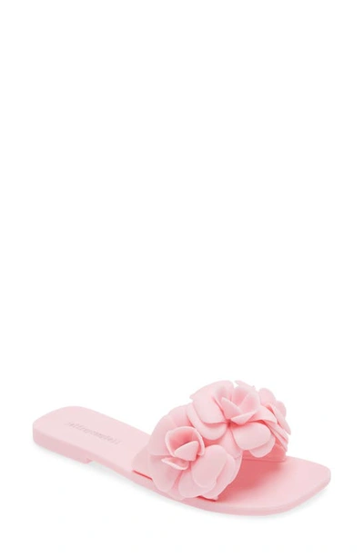 Jeffrey Campbell Floralee Slide Sandal In Pink