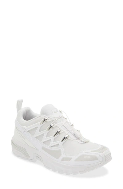 Salomon Acs Plus Trail Running Shoe In White/white/silver