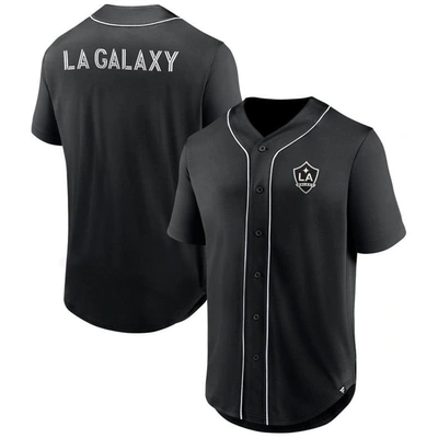 Fanatics Branded Black La Galaxy Third Period Fashion Baseball Button-up Jersey
