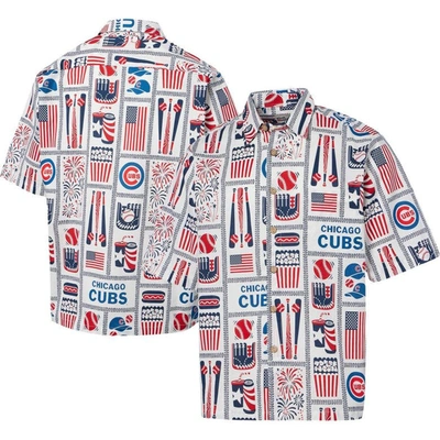 Reyn Spooner White Chicago Cubs Americana Button-up Shirt