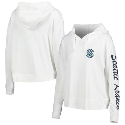 Concepts Sport Cream Seattle Kraken Accord Hacci Long Sleeve Hoodie T-shirt