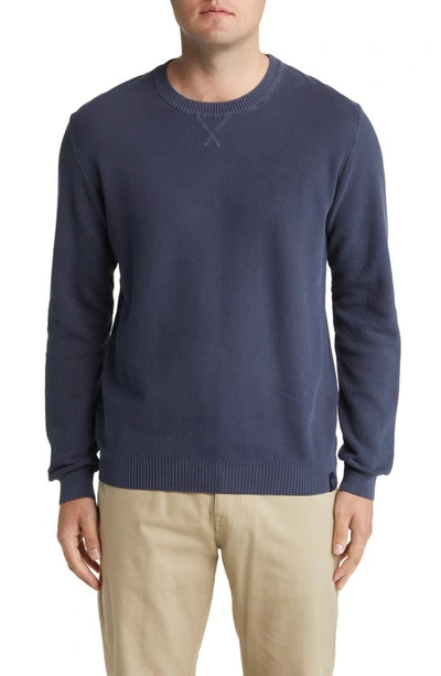 North Sails Honeycomb Cotton Jumper In Navy