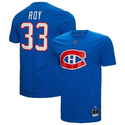 Mitchell & Ness Patrick Roy Blue Montreal Canadiens  Name & Number T-shirt
