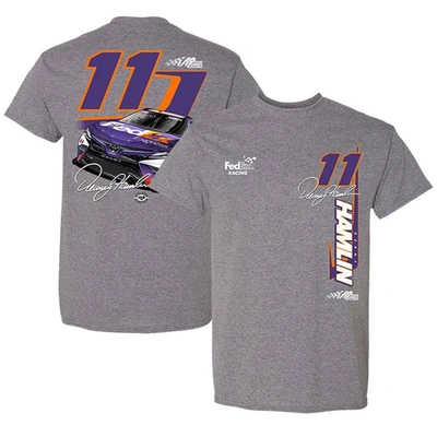 Joe Gibbs Racing Team Collection Heather Gray Denny Hamlin Car T-shirt